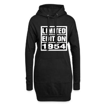 Edition Limitée 1954 Anniversaire 1954 Vintage Rétro - Sweat-shirt à capuche long Femme - noir - Devant