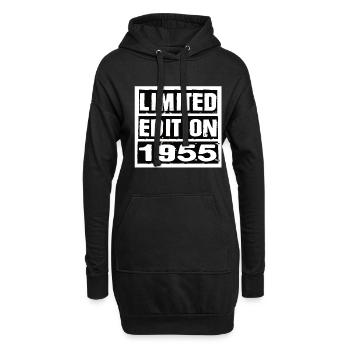 Edition Limitée 1955 Anniversaire 1955 Vintage Rétro - Sweat-shirt à capuche long Femme - noir - Devant