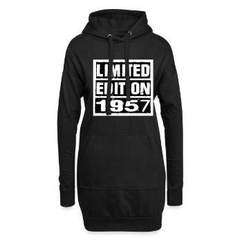 Limited Edition 1957 Geburtstag 1957 Vintage Retro - Hoodie-Kleid - Schwarz - Vorne