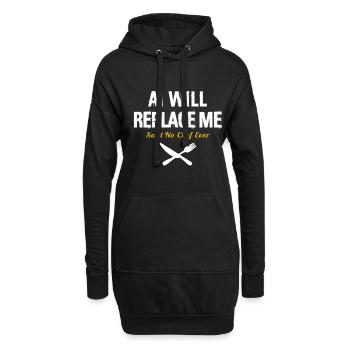Kochen Kulinarisches Restaurant Gourmet Küche Koch - Hoodie-Kleid - Schwarz - Vorne