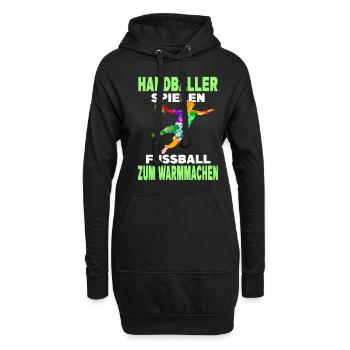Handballer Zubehör - Hoodie-Kleid - Schwarz - Vorne