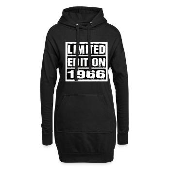 Limited Edition 1966 Geburtstag 1966 Vintage Retro - Hoodie-Kleid - Schwarz - Vorne