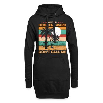Krankenschwester Im Ruhestand Rente Krankenhaus - Hoodie-Kleid - Schwarz - Vorne