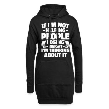 Lustige Magenbypass-Operation Bariatrie - Hoodie-Kleid - Schwarz - Vorne
