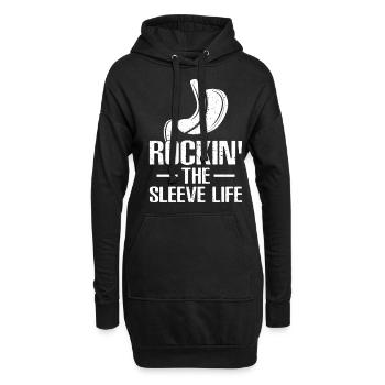 Lustige Magenhülse Bariatrische Chirurgie - Hoodie-Kleid - Schwarz - Vorne