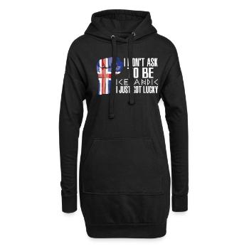 Fierté islandaise Drapeau islandais cultivé - Sweat-shirt à capuche long Femme - noir - Devant