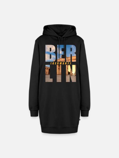 Berlin Deutschland Souvenir - Hoodie-Kleid - Schwarz