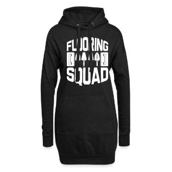 Bodenleger Fliesenleger Flooring Squad - Hoodie-Kleid - Schwarz - Vorne