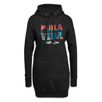 Pura Vida Costa Rica Amérique latine Costa Rica - Sweat-shirt à capuche long Femme - noir - Devant
