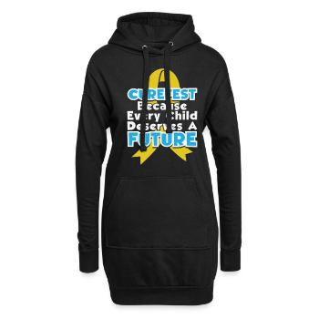 CureFest 2023 CureFest pour les patients atteints de cancer infantile - Sweat-shirt à capuche long Femme - noir - Devant