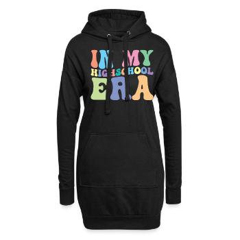 Lycéen Retro Groovy Étudiant - Sweat-shirt à capuche long Femme - noir - Devant