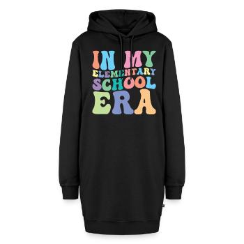Élève de l’école primaire Retro Groovy - Sweat-shirt à capuche long Femme - noir - Devant
