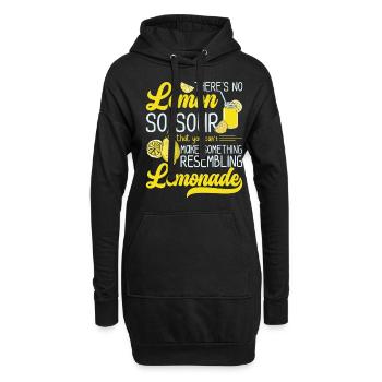 Pas de Lemon Sour ressemblant à un marchand de limonade - Sweat-shirt à capuche long Femme - noir - Devant