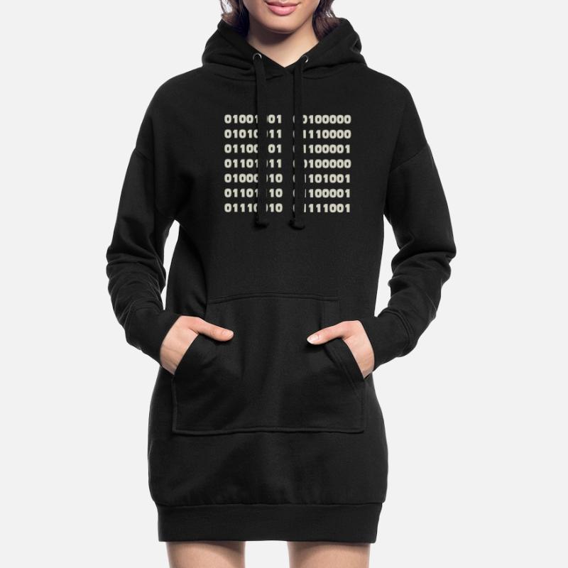 Ich Spreche Binär Code Lustiges Informatiker Coder Hoodie-Kleid