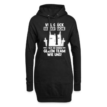 Jobwechsel Arbeit Büro Kollegen Abschiedsgeschenk - Hoodie-Kleid - Schwarz - Vorne