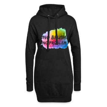 Peintre Toile Peinture fluide Peinture d’art - Sweat-shirt à capuche long Femme - noir - Devant
