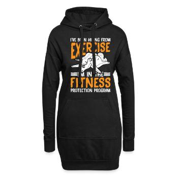 I'm In The Fitness Protection Program 2 - Hoodie-Kleid - Schwarz - Vorne