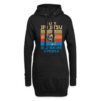 Brasilianischer Jiu-jitsu-trainer Kampfsport Bjj - Hoodie-Kleid - Schwarz - Vorne