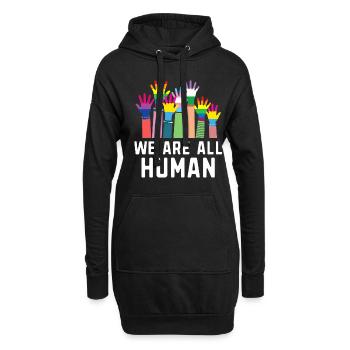 Fierté Gay Diversité sexuelle Fierté gaie - Sweat-shirt à capuche long Femme - noir - Devant