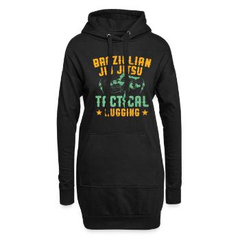 Brasilianischer Jiu-jitsu-trainer Kampfsport Bjj - Hoodie-Kleid - Schwarz - Vorne