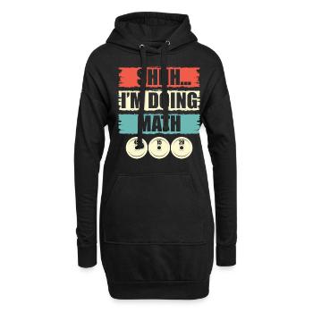 Ich Mache Mathe Bodybuilder Bodybuilding - Hoodie-Kleid - Schwarz - Vorne