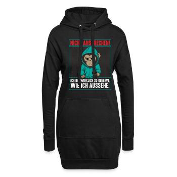 Nicht Ansprechen Ich Bin Wirklich So Genervt - Hoodie-Kleid - Schwarz - Vorne
