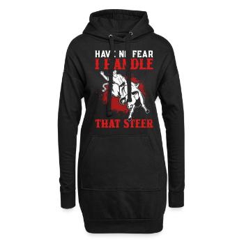 Bull Rider Cowboy Bull Riding - Sweat-shirt à capuche long Femme - noir - Devant