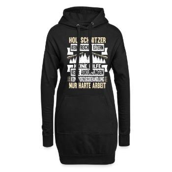 Zimmermann Schreiner Holz - Hoodie-Kleid - Schwarz - Vorne