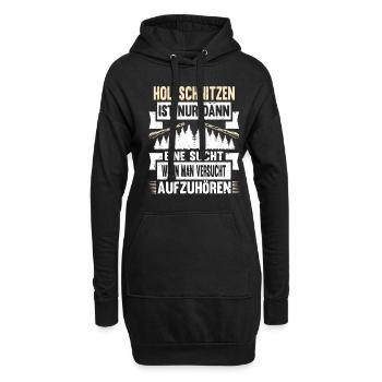 Zimmermann Schreiner Holz - Hoodie-Kleid - Schwarz - Vorne