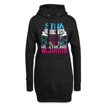 Altenpflegehelfer Pflegehelfer Pflegehelferin - Hoodie-Kleid - Schwarz - Vorne