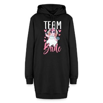 Brautparty Junggesellinnenabschied - Hoodie-Kleid - Schwarz - Vorne