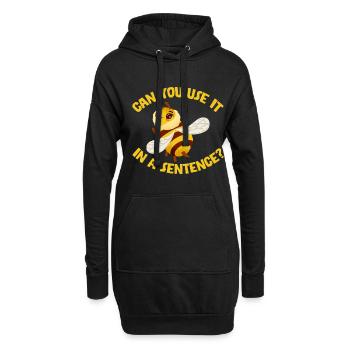 Pouvez-vous l’utiliser dans une phrase 2 - Sweat-shirt à capuche long Femme - noir - Devant