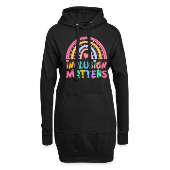 Erziehungsassistent Inclusion Matters - Hoodie-Kleid - Schwarz - Vorne