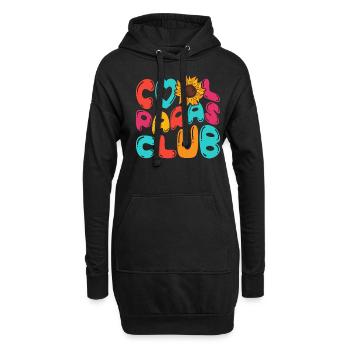 Assistante pédagogique Cool Paras Club - Sweat-shirt à capuche long Femme - noir - Devant