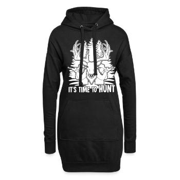 Hunters Hunting Hunter - Hoodie-Kleid - Schwarz - Vorne