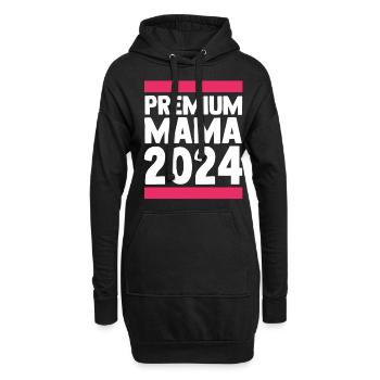 Maman à venir 2024 - Sweat-shirt à capuche long Femme - noir - Devant