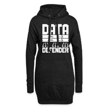 Netzwerkadministrator Data Defender - Hoodie-Kleid - Schwarz - Vorne