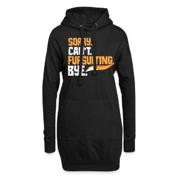 Furry Fandom Fursona Fuchs - Hoodie-Kleid - Schwarz - Vorne