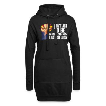 Arizona Américain U.S. Patriot USA Cultivé - Sweat-shirt à capuche long Femme - noir - Devant