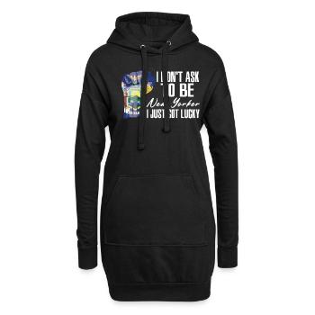 New Yorker Américain U.S. Patriot USA Cultivé - Sweat-shirt à capuche long Femme - noir - Devant