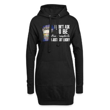 New Hampshirite Américain Patriote des États-Unis - Sweat-shirt à capuche long Femme - noir - Devant