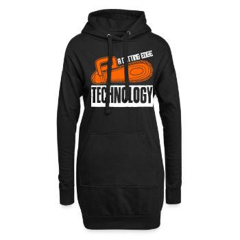 Chain Saw Chainsaw - Hoodie-Kleid - Schwarz - Vorne