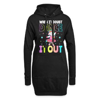 Ballett Ballerina - Hoodie-Kleid - Schwarz - Vorne