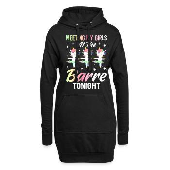 Exercice Entraînement - Sweat-shirt à capuche long Femme - noir - Devant