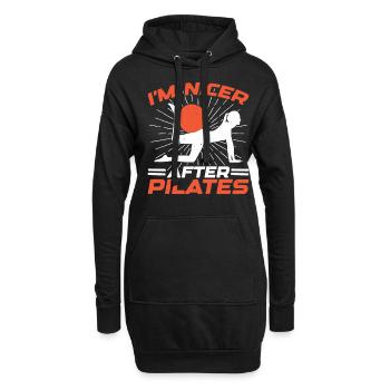 I'm Nicer After Pilates 2 - Hoodie-Kleid - Schwarz - Vorne