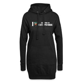 L'amour tendre des techniciens : Quand les - Sweat-shirt à capuche long Femme - noir - Devant
