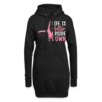 Gymnastique de la roue de charrette Cheerleading - Sweat-shirt à capuche long Femme - noir - Devant