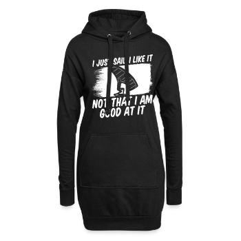 Wingsurfing Foil Wing Wing Boarding Wing Foiling - Hoodie-Kleid - Schwarz - Vorne