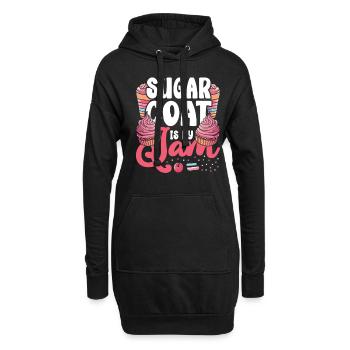 Pâtissier Pâtissier - Sweat-shirt à capuche long Femme - noir - Devant