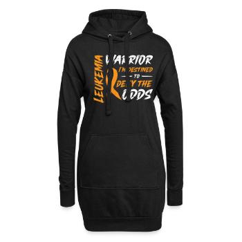 Semaine de sensibilisation à la leucémie Boucle leucémique - Sweat-shirt à capuche long Femme - noir - Devant
